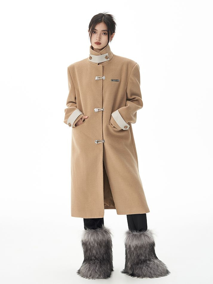 Nichi vintage bi-coloor long-coat