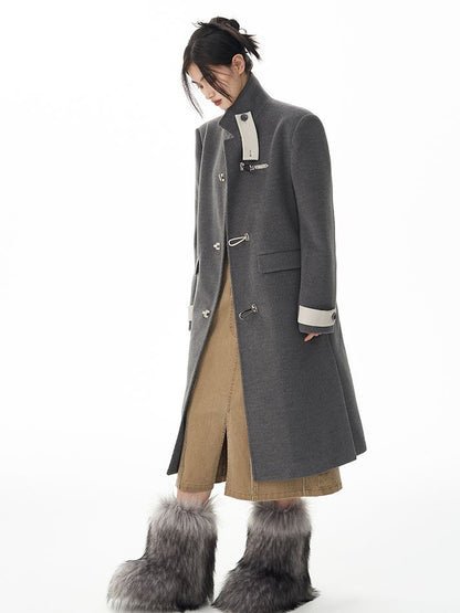 Nichi vintage bi-coloor long-coat