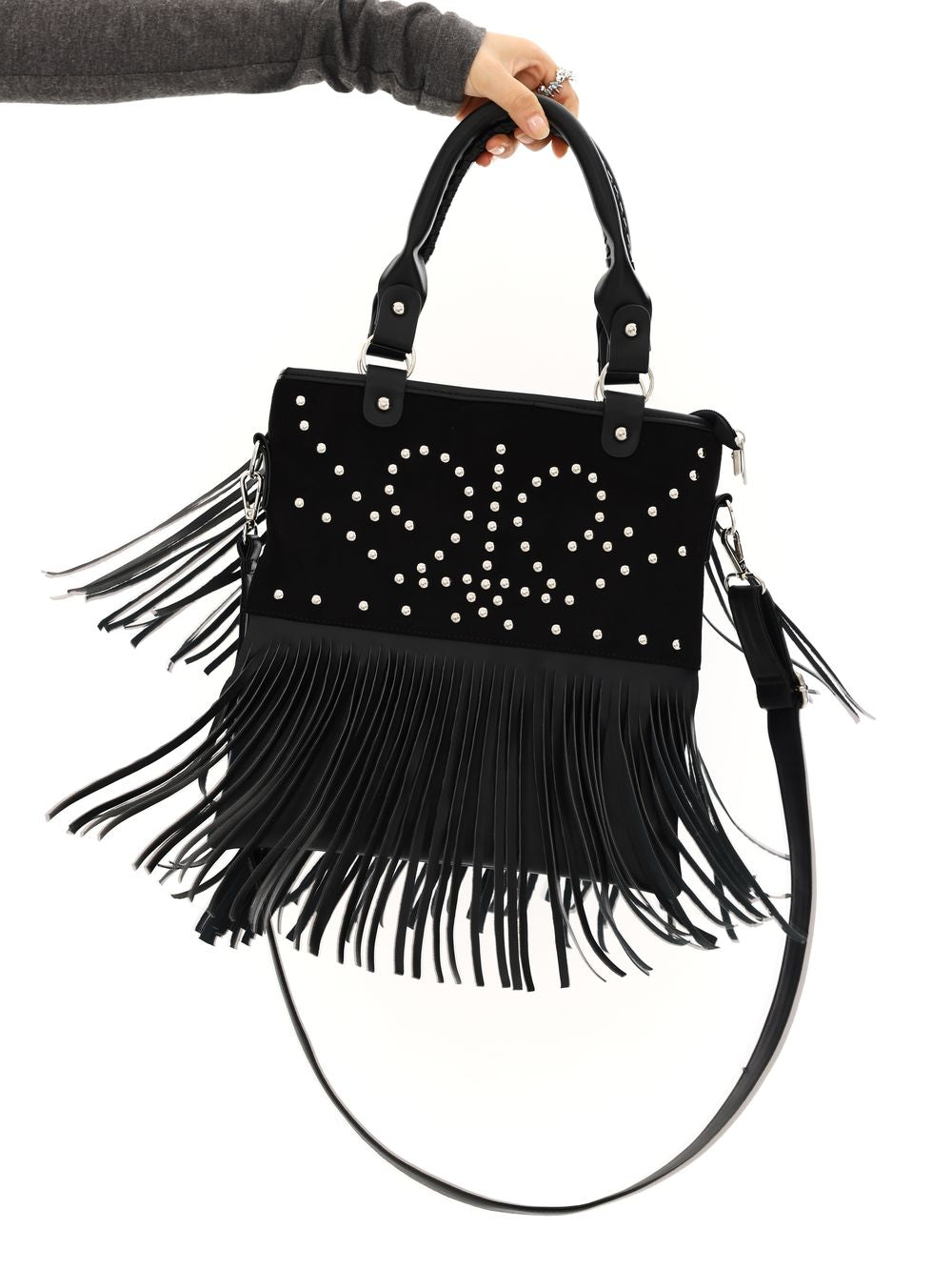 Studs 2way Western Fringe Bag