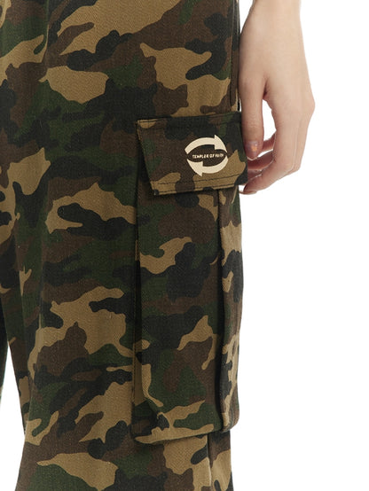 Camouflage Wild Straight Casual Loose Pants