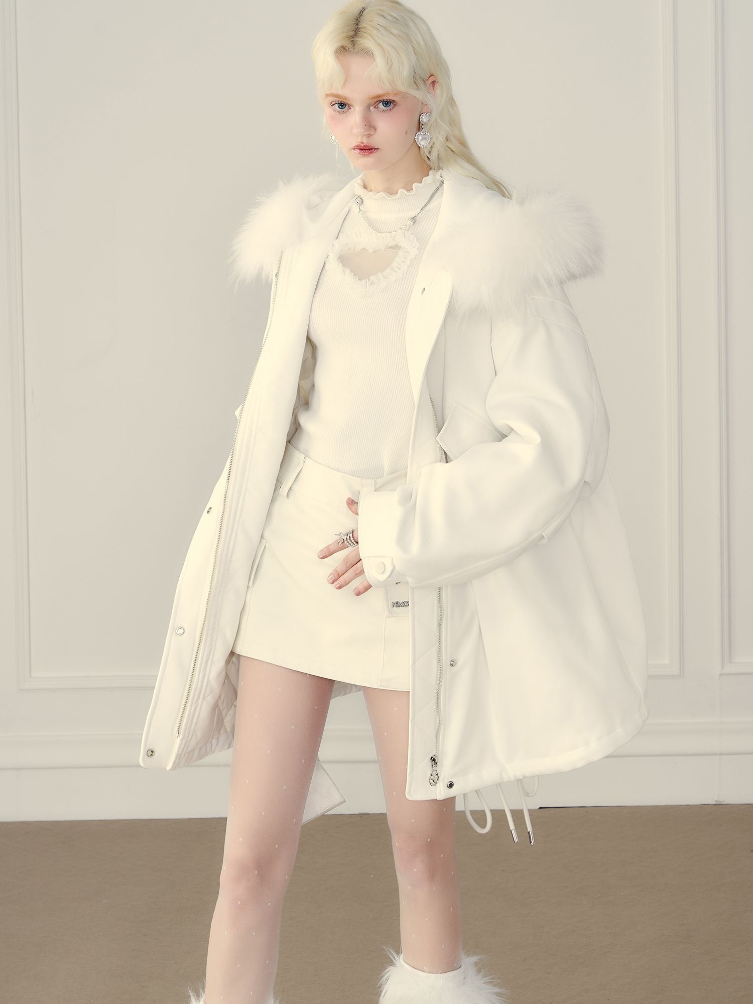 Fur Foodie Casaual Mod Coat