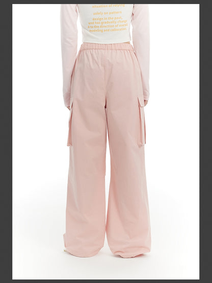 Side-Pocket Sporty Casual Pants