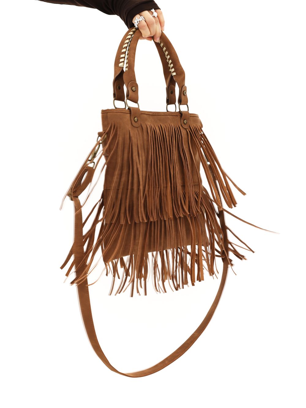 Studs 2way Western Fringe Bag