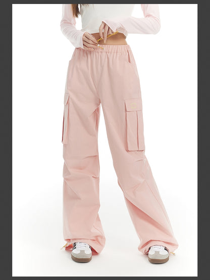 Side-Pocket Sporty Casual Pants