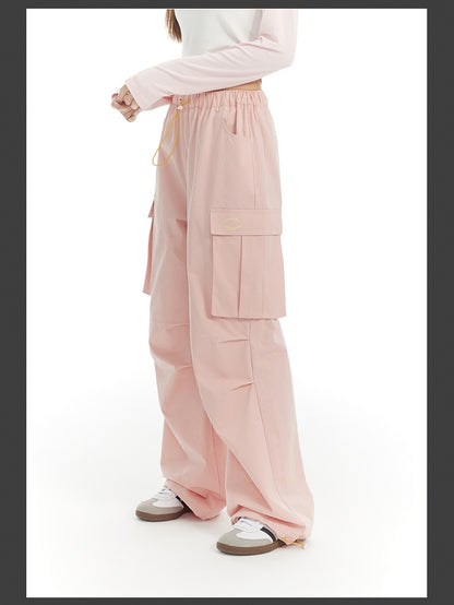 Side-Pocket Sporty Casual Pants