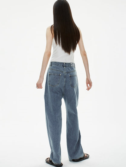 Hohe Taille -Umriss Jeans