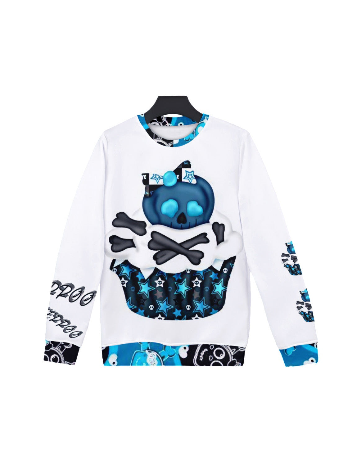 Devil Cake Round Neck Printed Pullover