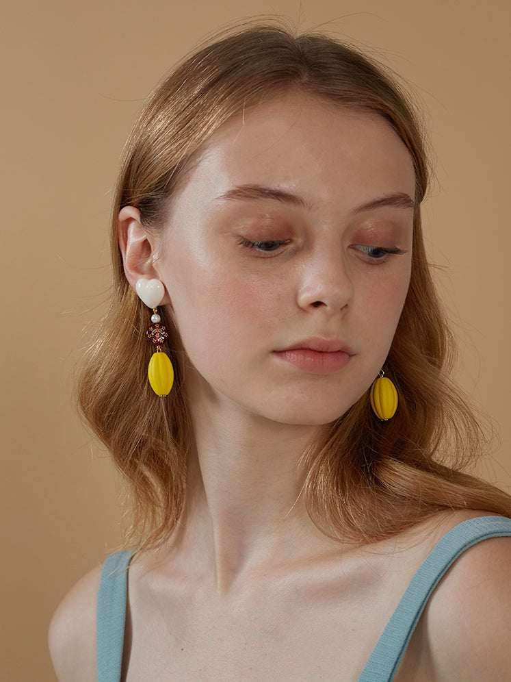 Retro Gold Star Moon Earrings