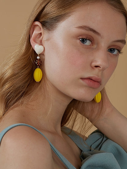 Retro Gold Star Moon Earrings