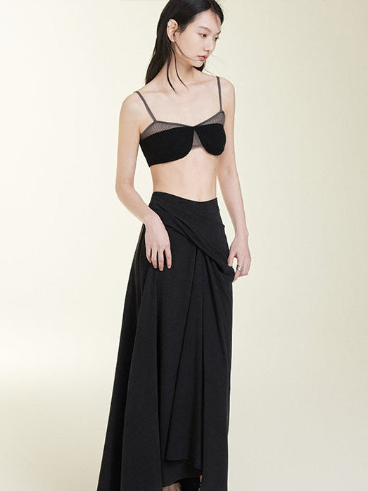 Layered Thin Shoulder Strap BRA TOP