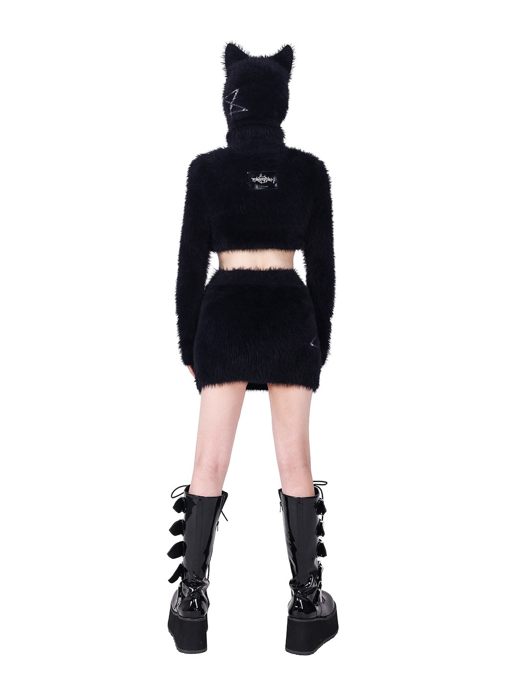 Pentagram Slim Short Knitted &amp; Skirt