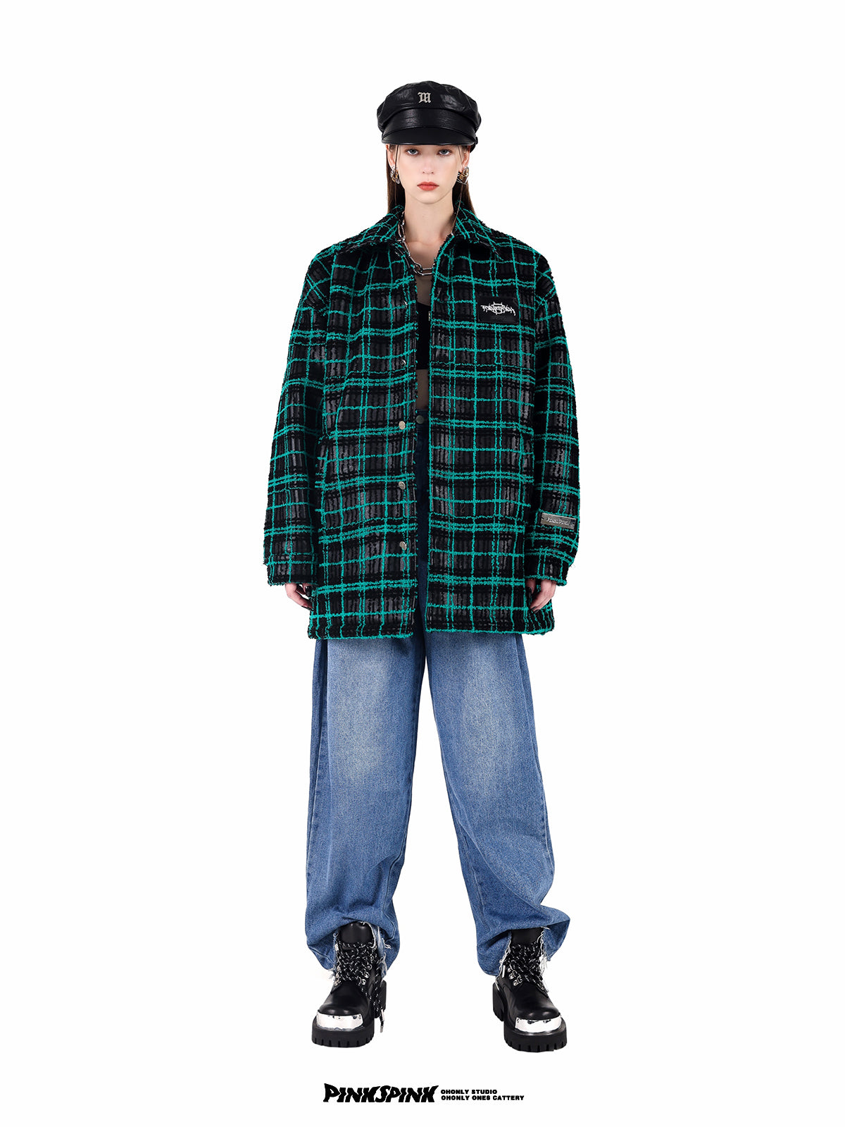 Over-size Plaid Casual Men&