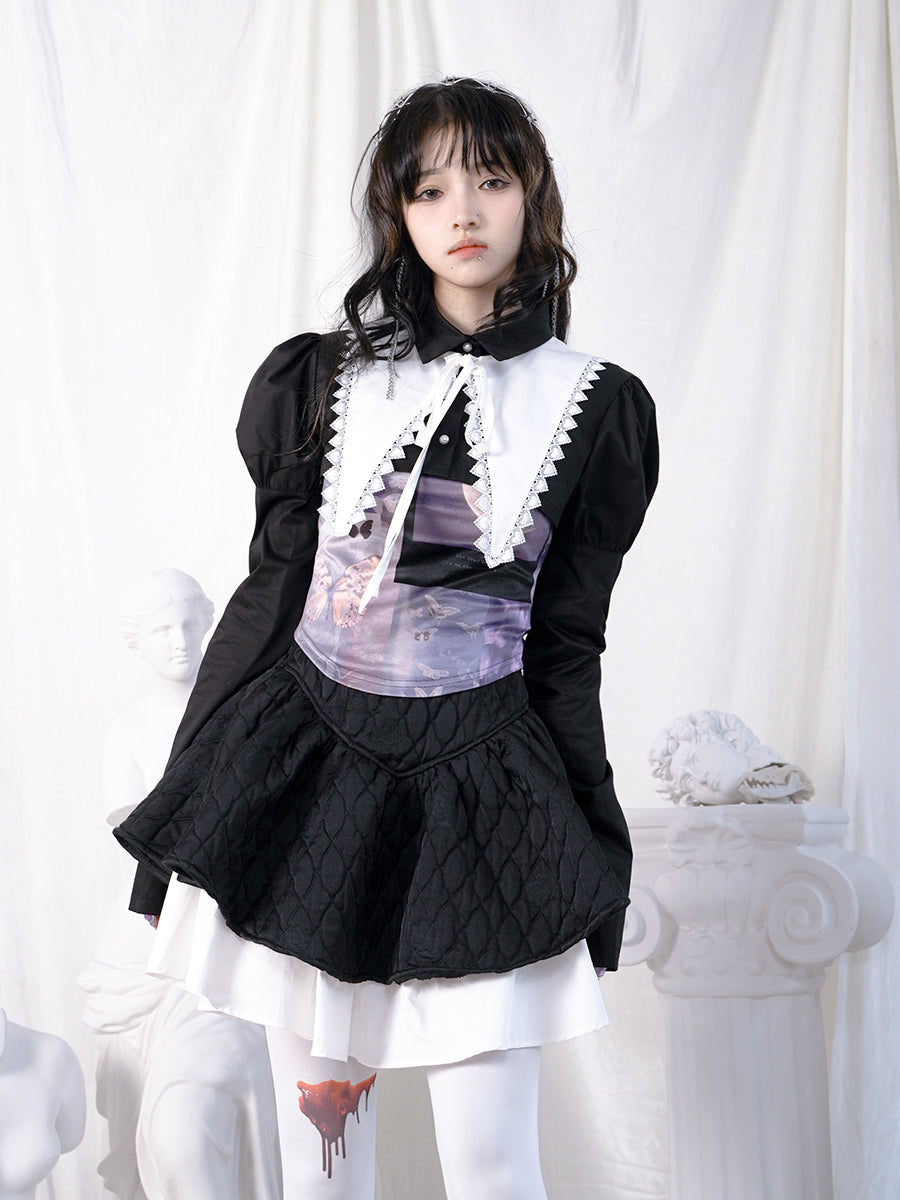 MOON Retro Butterfly Front-Cut Cutsew