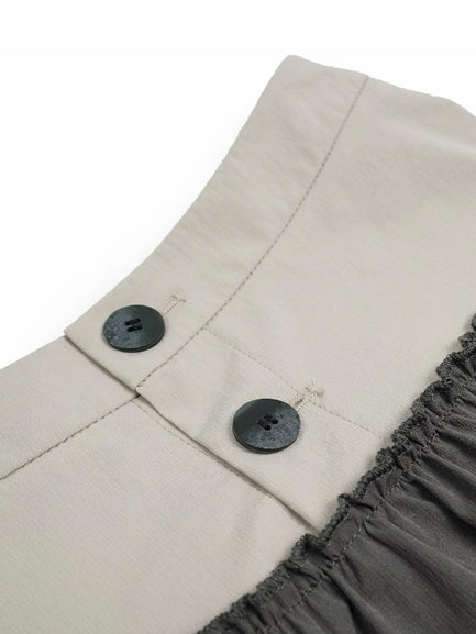 Drawstring Versatile Workwear Skirt