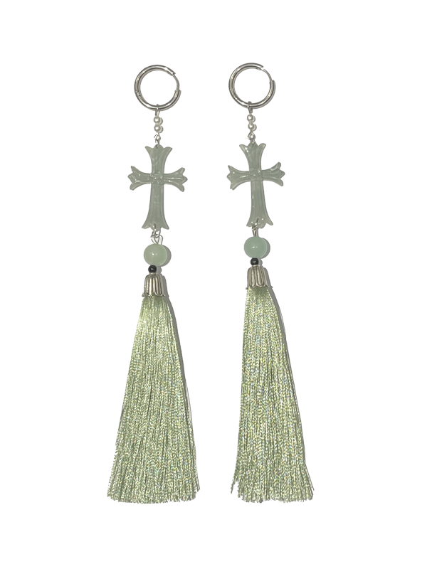 CHINESE STYLE TASSEL EARRINGS