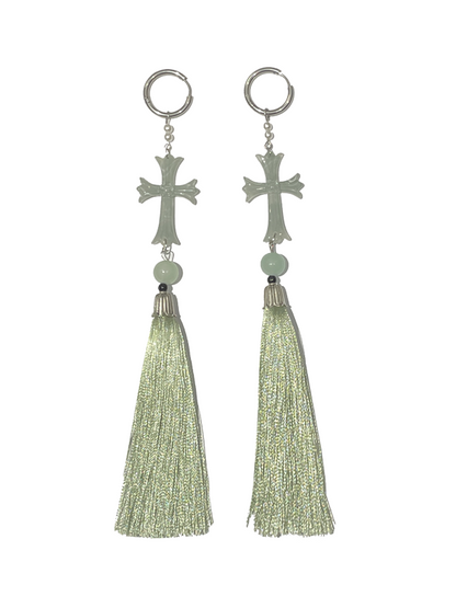 CHINESE STYLE TASSEL EARRINGS