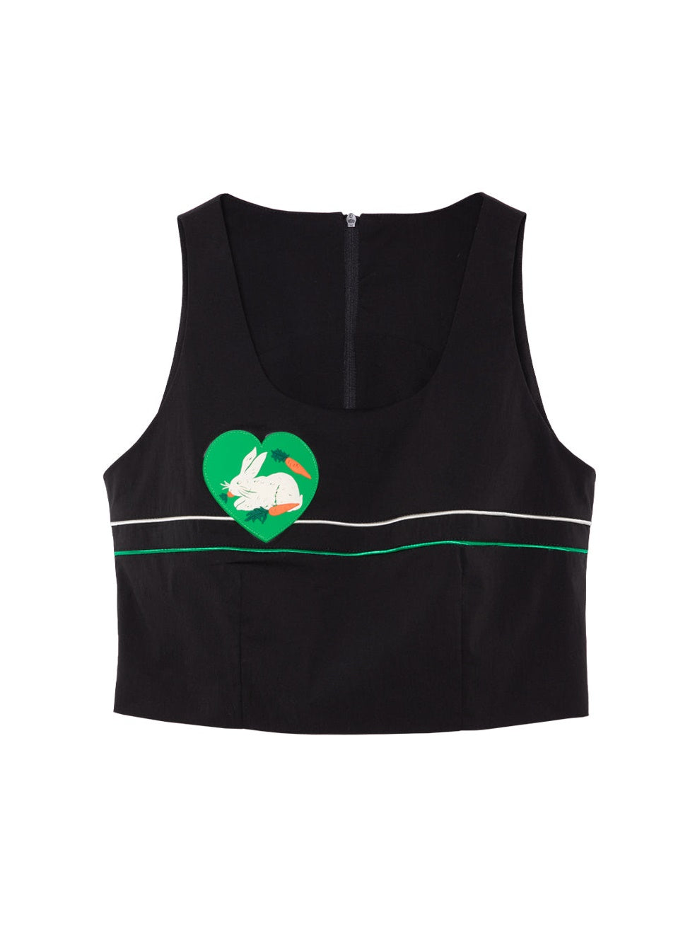 Kaninchenmuster kurzes Tanktop