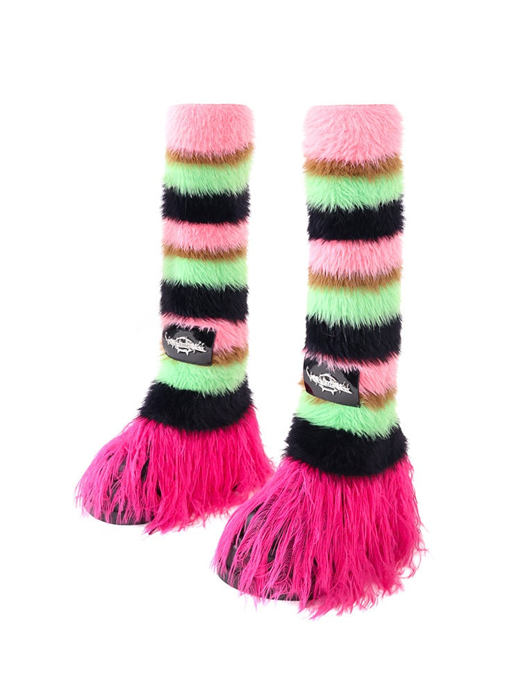 Impact Color Stripe Knitted Leg Cover