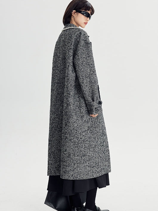 Herringbone Pattern Coat