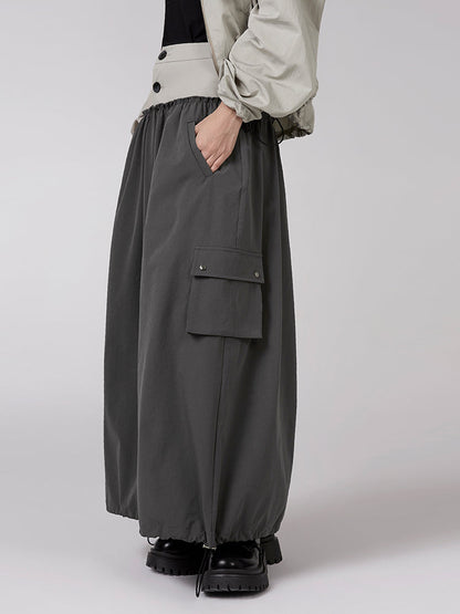 DRAWSTRING VERSATILE WORKWEAR SKIRT