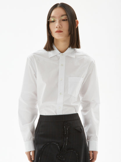 Cotton Neutral White Shirt