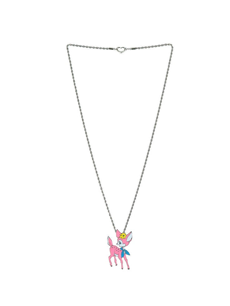 Deer Cartoon Long Necklace