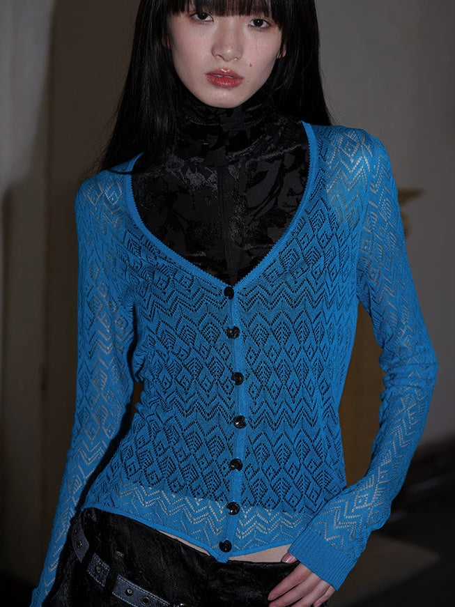 Knit Thin Long-sleeved Cardigan