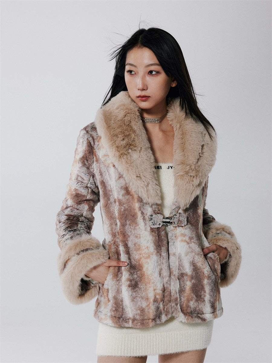 Large Lapel Fur Short Coat – ARCANA ARCHIVE