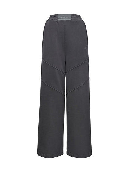 Non-shrinking High-waisted Sports Wide-leg Pants