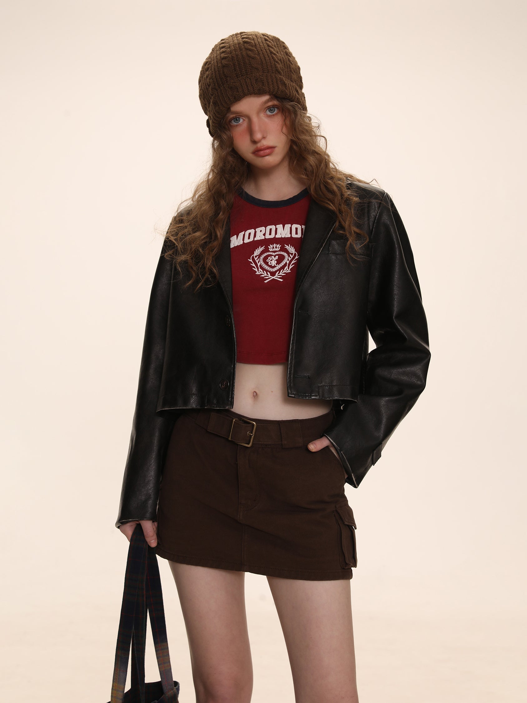 Leather Short Jacket