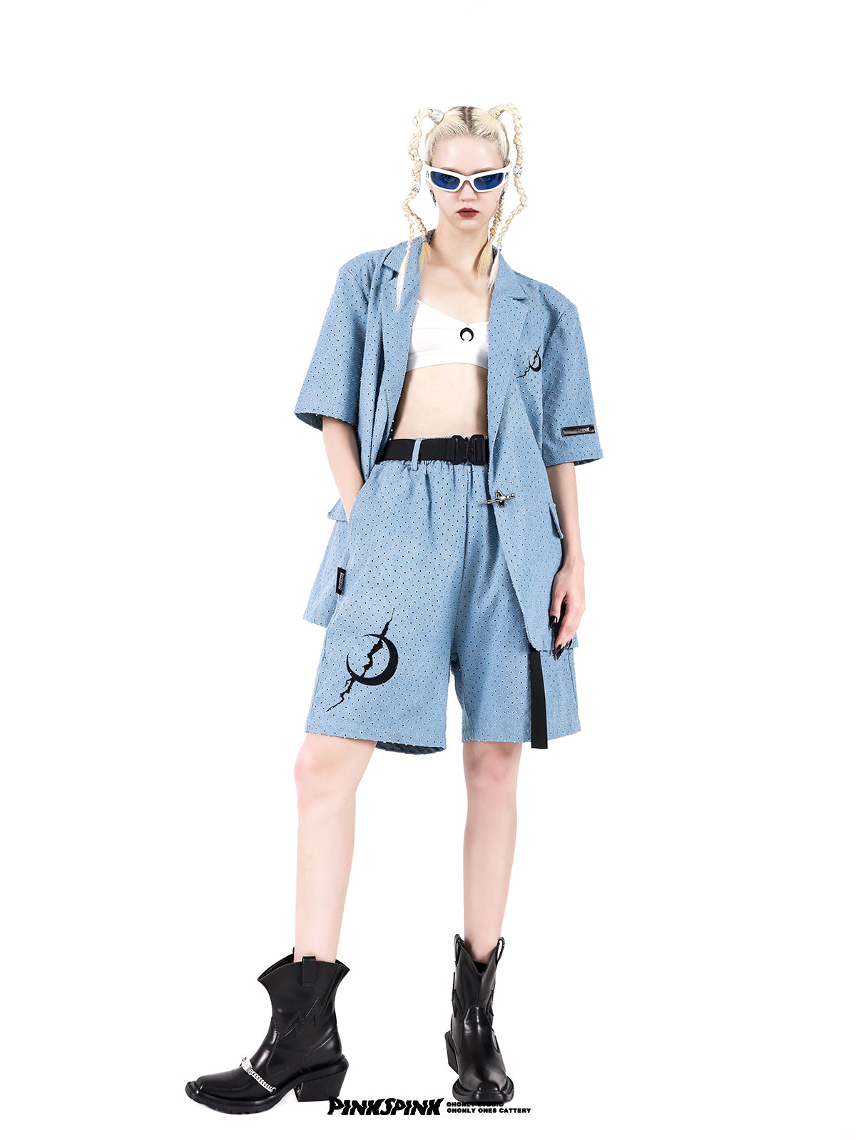 Dot Oversize Loose Casual Veste Half-Pant