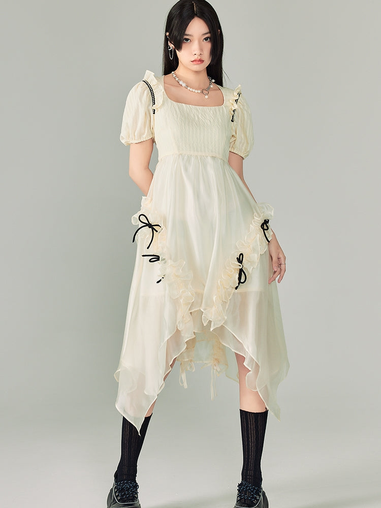 Fairy Mesh Square Dress - DIDDI MODA ARCANA ARCHIVE Fairy Mesh Square Dress - DIDDI MODA ARCANA ARCHIVE