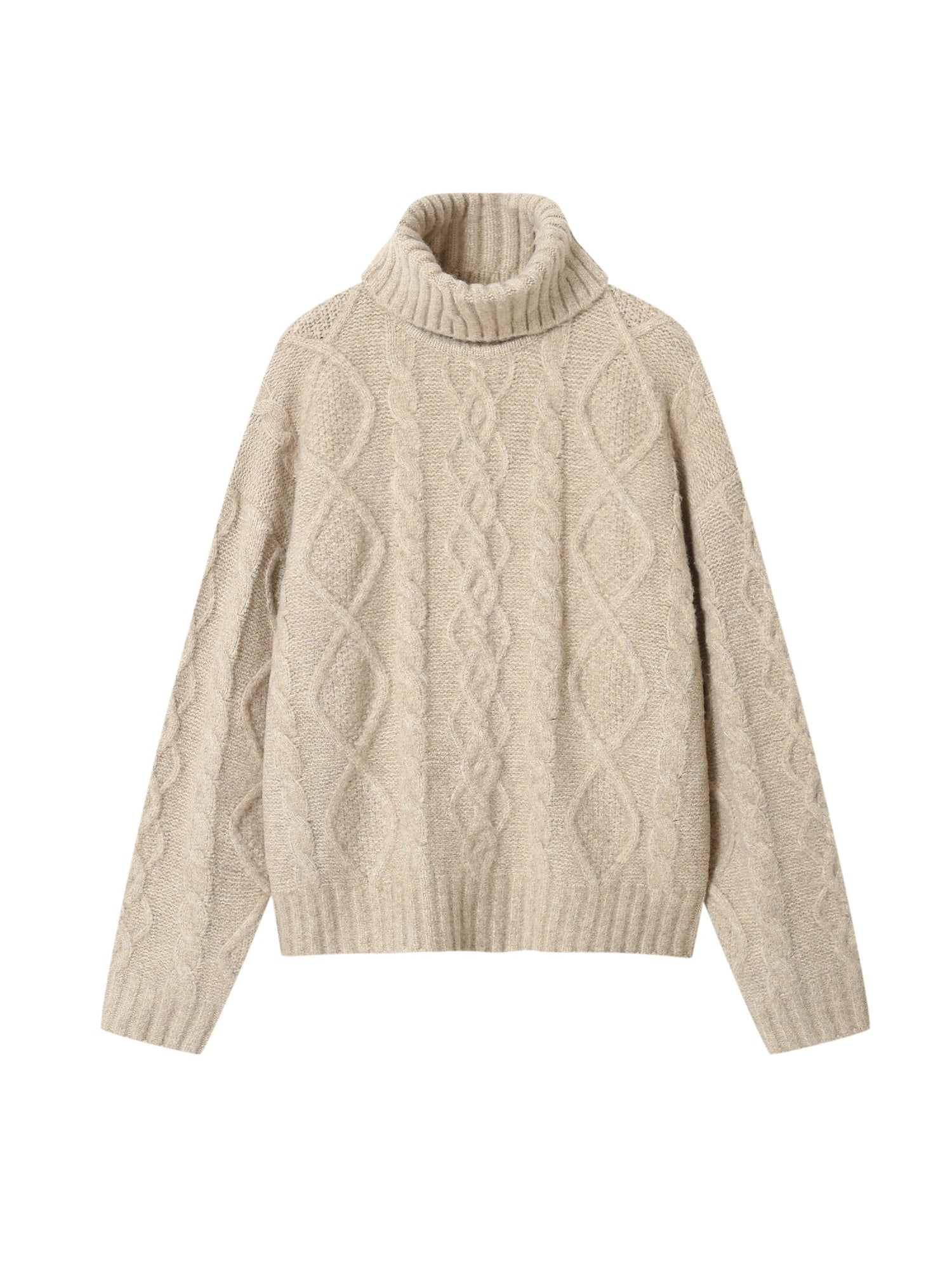 Turtleneck Cable Sweater