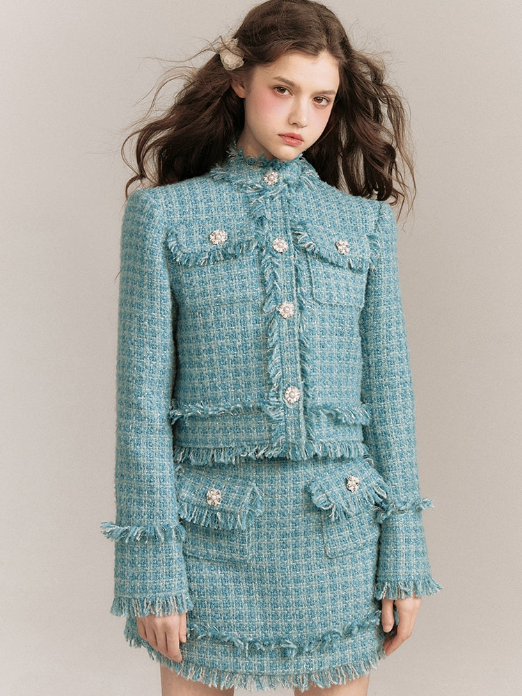 Wool Small Fragrance Jacket &amp; Skirt