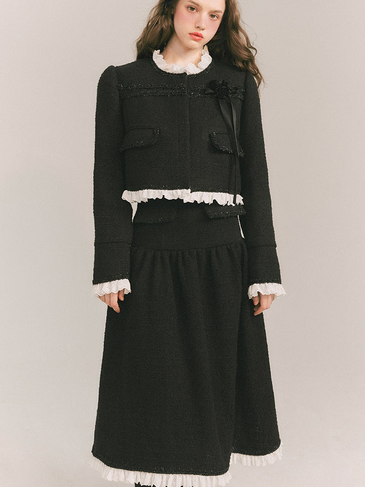 Wool Small Fragrant Jacket &amp; Skirt