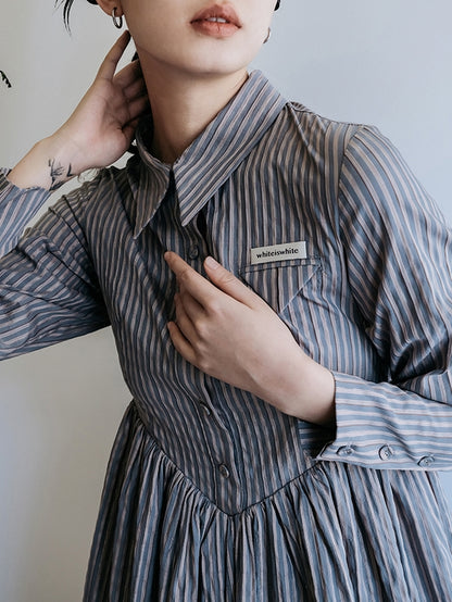 Striped Shirt Dress