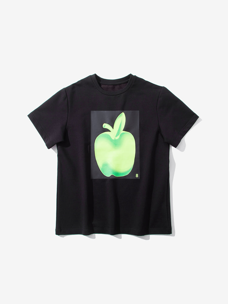 Gradient Sommer Apple Print T-Shirt