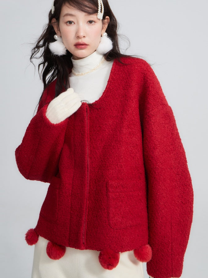 Wool Circle Short Coat