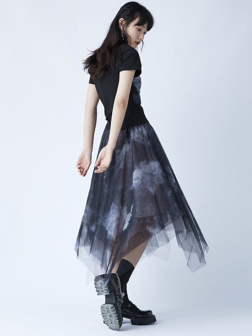 Tie dye hotsell tulle skirt