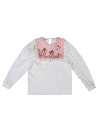 Eerie Frill Lace Girly Blouse