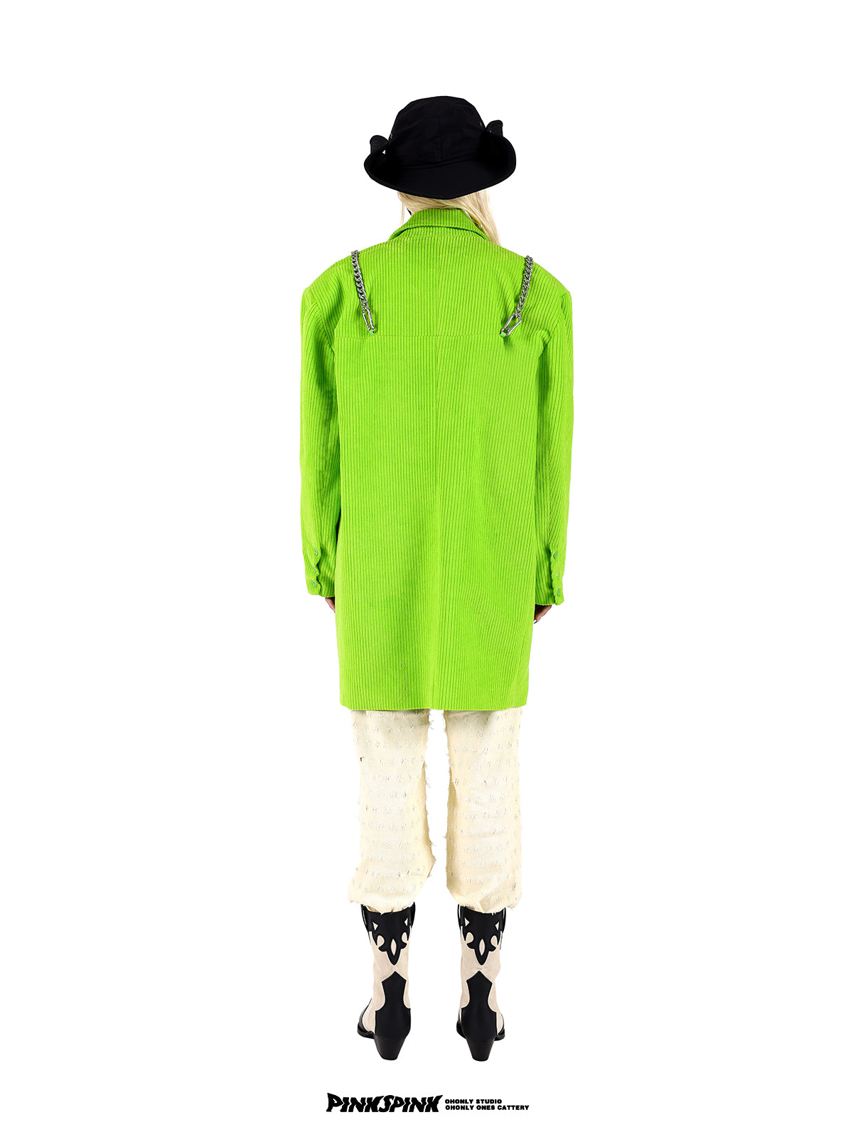 Fluorescence over-size chain jacket