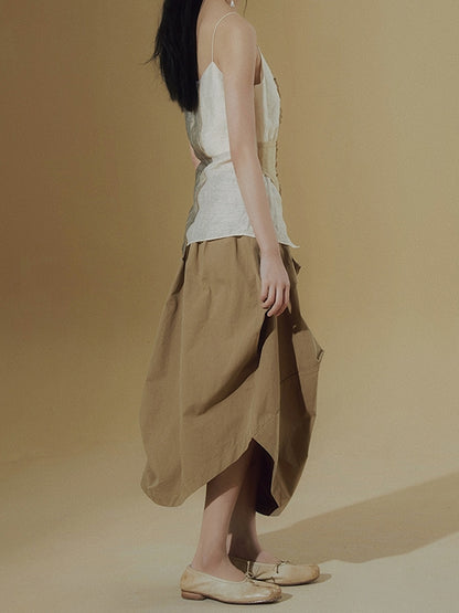 Cotton IRREGULAR SKIRT