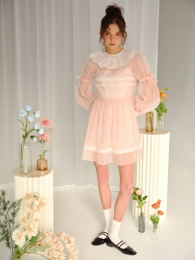 Pink Organza Dress