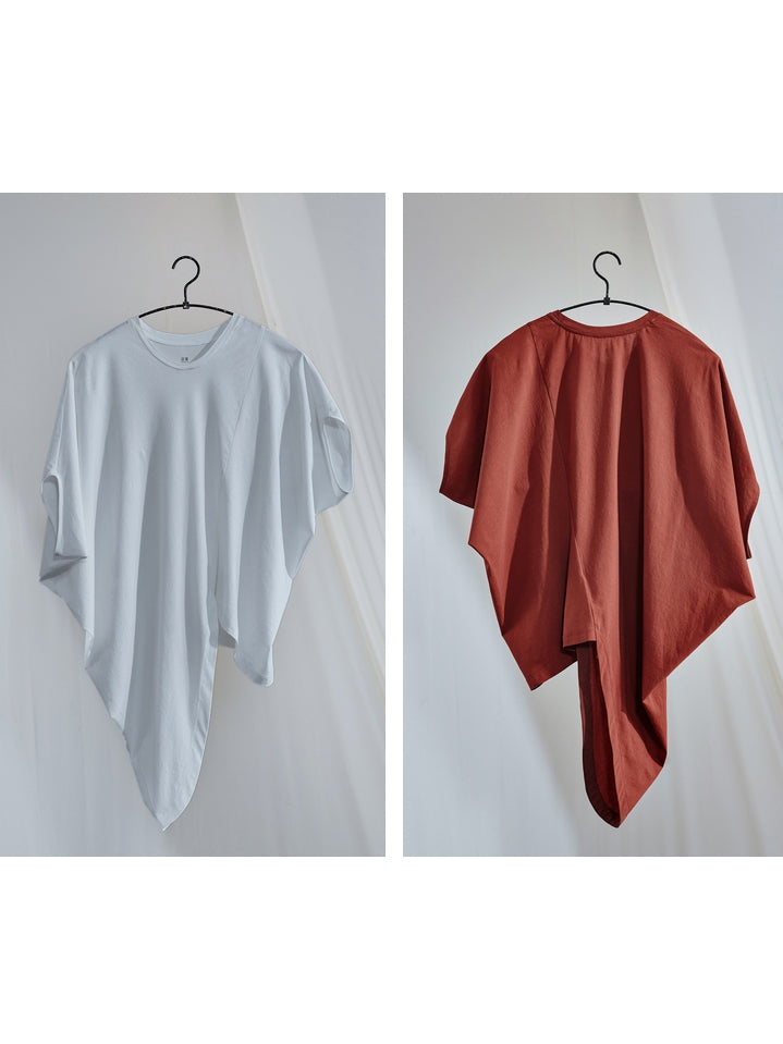 Niche Irregular Loose Cotton T-shirt