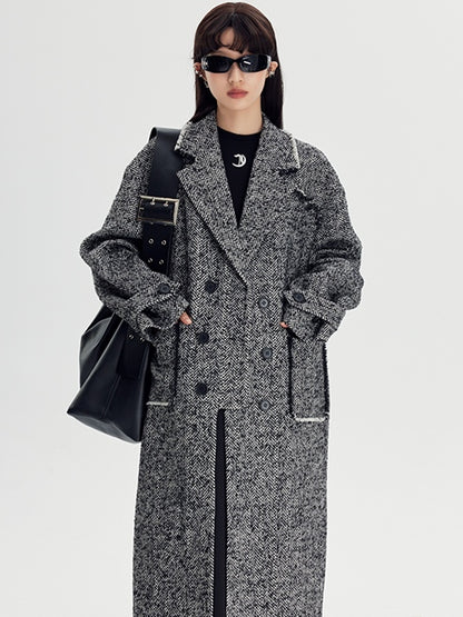 Herringbone Pattern Coat