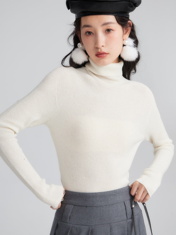 Pure Wool Turtleneck Sweater