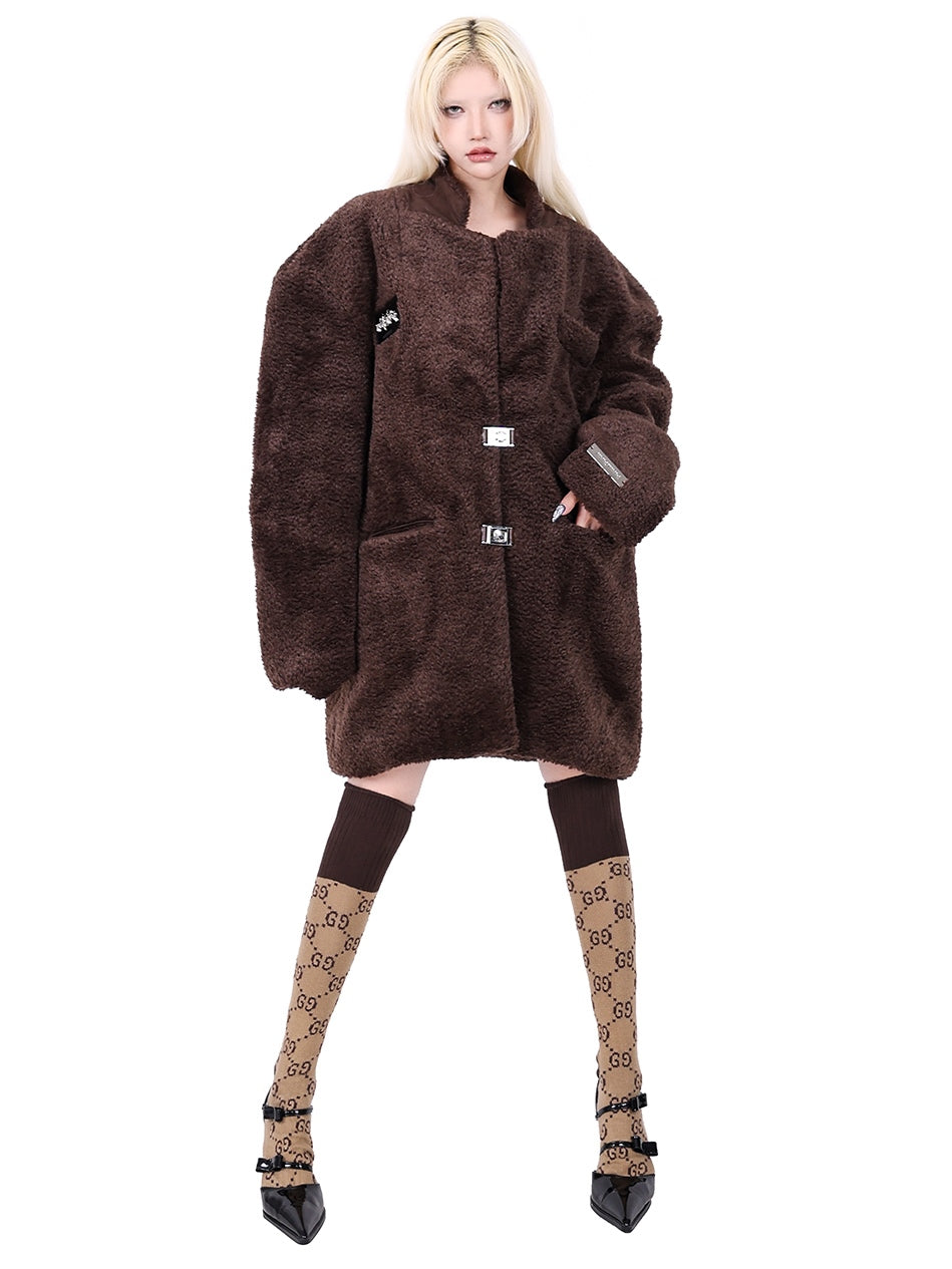 Manteau de fourrure en peluche