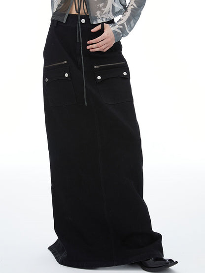 Tasche Denim Maxi Low-Rise-Rock