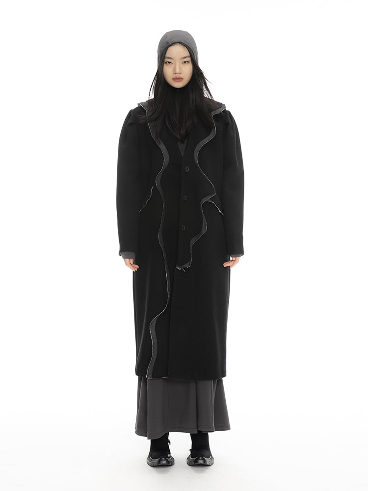 Long Nichi Wool Retro Coat