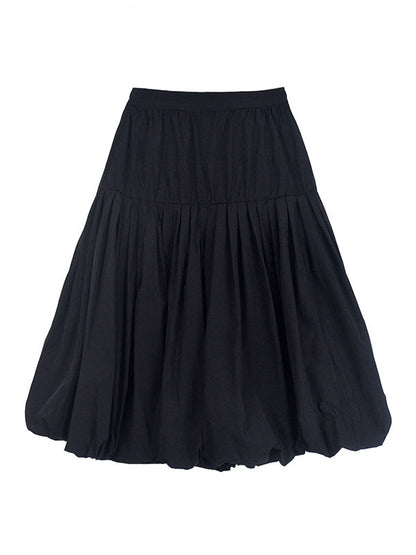 BUD FEELING GATHERS PLEAT SKIRT